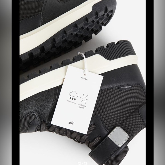 NWT H&M Waterproof High Tops. Youth & Men’s size 6, Women’s size 7.5. UNISEX - Picture 10 of 11